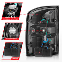 Thumbnail for ANZO 2014-2018 GMC Sierra LED Tail Lights Black Housing Smoke Lens