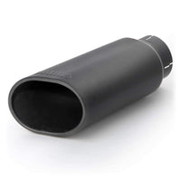 Thumbnail for Banks Power Tailpipe Tip Kit - SS Obround Slash Cut - Black - 3.5in Tube - 4.38in X 5.25in X 13.38in