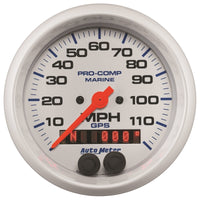 Thumbnail for Autometer Gauge GPS Speedometer 3-3/8in 120 MPH Marine White Gauge