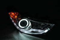 Thumbnail for ANZO 2011-2014 Hyundai Elantra Projector Headlights w/ Halo Chrome (CCFL)