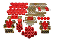 Thumbnail for Energy Suspension 55-57 Chevrolet Belair/El Camino/Impala Red Hyper-Flex Master Bushing Set