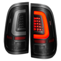 Thumbnail for ANZO 2008-2016 Ford  F-250  LED Tail w/ Lights Bar Black Housing Smoke Lens