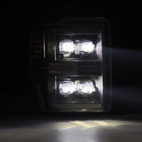 Thumbnail for AlphaRex 08-10 Ford F250-550 NOVA-Series LED Projector Headlights Black w/Activ Light/Seq Signal