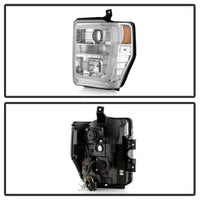 Thumbnail for Spyder Ford F-250/350/450 08-10 V2 High-Power LED Headlights-Switch Back-Chrome PRO-YD-FS08PL-SBLB-C