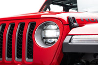 Thumbnail for Rugged Ridge 18-20 Jeep Wrangler JL / 2020 Jeep Gladiator JT Black Elite Headlight Guards Black