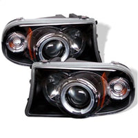 Thumbnail for Spyder Dodge Dakota 97-04/Durango 98-03 1PC Projector Headlights LED Halo LED Blk PRO-YD-DDAK97-BK