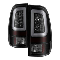 Thumbnail for Spyder 97-03 Ford F150 Stylsd. F250 V3 Lght Bar LED Tail Lights - Blk Smk ALT-YD-FF15097V3-LBLED-BSM