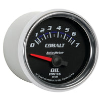 Thumbnail for Autometer Cobalt 52mm 0-7 BAR Short Sweep Electric Oil Pressure Gauge