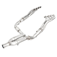 Thumbnail for Stainless Works 2007-13 Chevy Silverado/GMC Sierra Headers 1-7/8in Primaries High-Flow Cats Y-Pipe