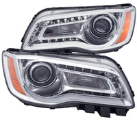 Thumbnail for ANZO 2011-2014 Chrysler 300 Projector Headlights w/ Plank Style Design Chrome