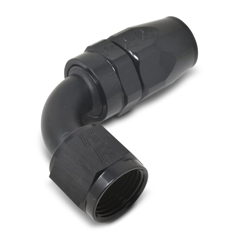 Russell Performance -12 AN Black 90 Degree Full Flow Hose End