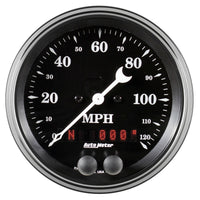 Thumbnail for Auto Meter Gauge Speedometer 3 3/8in 120mph GPS Old Tyme Black