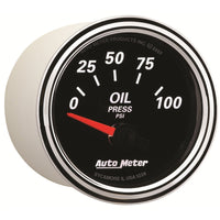Thumbnail for Autometer Designer Black II 52mm 100 PSI Oil Pressure Gauge