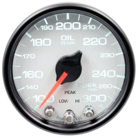Thumbnail for Autometer Spek-Pro Gauge Oil Temp 2 1/16in 300f Stepper Motor W/Peak & Warn Wht/Blk