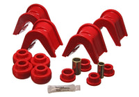 Thumbnail for Energy Suspension 76-77 Ford Bronco/66-72 F-100/F-150 Red 4 Deg Offset Complete 14 Pc C-Bushing Set