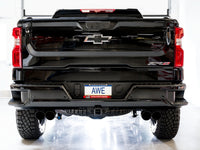 Thumbnail for AWE Tuning 22-23 GMC Sierra 1500 AT4X 6.2L 0FG Catback Split Dual (Flat Bumper) - Diamond Black Tips