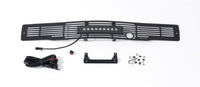 Thumbnail for Putco 15-17 Ford F-150 Bumper Grille Insert- SS Blk Bar Design w/Heater Plug & 10in Luminix Lightbar