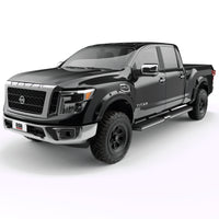 Thumbnail for EGR 16+ Nissan Titan XD Bolt-On Look Color Match Fender Flares - Set - Black Metallic