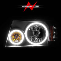 Thumbnail for ANZO 2001-2011 Ford Ranger Projector Headlights w/ Halo Black (CCFL) 1 pc
