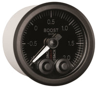 Thumbnail for Autometer Stack 52mm -1 to +2 Bar (Incl T-Fitting) Pro-Control Boost Pressure Gauge - Black