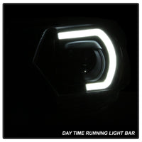 Thumbnail for xTune Toyota Tacoma 12-15 Headlights - Light Bar DRL - Black PRO-JH-TTA12-LBDRL-BK