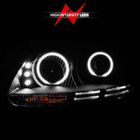 Thumbnail for ANZO 2006-2009 Volkswagen Rabbit Projector Headlights w/ Halo Black (CCFL)