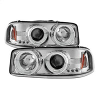 Thumbnail for Spyder GMC Sierra 1500/2500/3500 99-06 Projector Headlights LED Halo LED Chrome PRO-YD-CDE00-HL-C