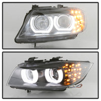 Thumbnail for Spyder 09-12 BMW E90 3-Series 4DR HID w/ AFS Only - LED Turn - Black - PRO-YD-BMWE9009-AFSHID-BK