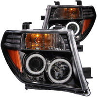 Thumbnail for ANZO 2005-2008 Nissan Frontier Projector Headlights w/ Halo Black