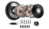 Thumbnail for DKM Clutch 00-06 BMW M3 184mm Ceramic Twin Disc MR Clutch Kit w/Flywheel (650 ft/lbs Torque)