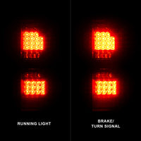 Thumbnail for ANZO 2014-2018 GMC Sierra LED Tail Lights Black Housing Smoke Lens