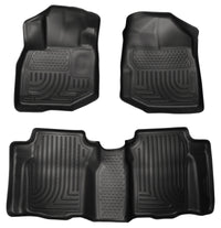 Thumbnail for Husky Liners 09-12 Honda Fit WeatherBeater Combo Black Floor Liners