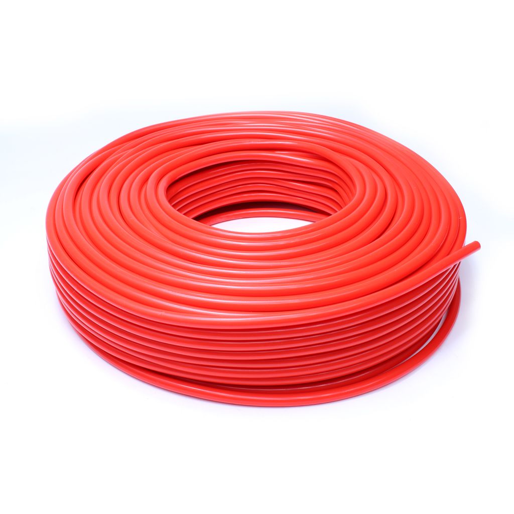 HPS 1/8" (3mm) ID Red High Temp Silicone Vacuum Hose - 50 Feet Pack