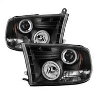 Thumbnail for Spyder Dodge Ram 1500 09-14 Projector Headlights Halogen- CCFL Halo LED - Blk PRO-YD-DR09-CCFL-BK