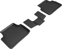 Thumbnail for 3D MAXpider 18-21 Volkswagen Tiguan Kagu 2nd Row Floormats - Black
