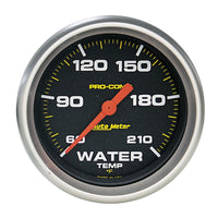 Thumbnail for Autometer Pro Comp 60-210 Deg F Full Sweep Electronic Water Temperature Low Temp Gauge