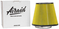 Thumbnail for Airaid Universal Air Filter - Cone 6in FLG x 10-3/4x7-3/4in B x 4in T x 9in H - Synthaflow