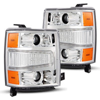 Thumbnail for AlphaRex 14-15 Chevy 1500 PRO-Series Projector Headlights Chrome w/Sequential Signal &  DRL