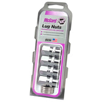Thumbnail for McGard Hex Lug Nut (Drag Racing Short Shank) 7/16-20 / 13/16 Hex / 1.6in. Length (4-Pack) - Chrome