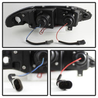 Thumbnail for Spyder Mitsubishi Eclipse 97-99 Projector Headlights LED Halo Black High H1 Low H1 PRO-YD-ME97-HL-BK