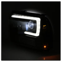Thumbnail for Spyder 05-07 Ford F250/350/450 Super Duty Projector LED Black PRO-YD-FS05V2PL-BK