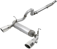 Thumbnail for aFe Rebel Series 409 Stainless Steel Cat-Back Exhaust 18-21 Jeep Wrangler JL 2.0L (t) - Polished Tip