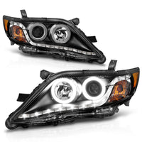 Thumbnail for ANZO 2010-2011 Toyota Camry Projector Headlights w/ Halo Black (CCFL)
