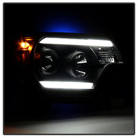 Thumbnail for Spyder Toyota Tacoma 12-15 Projector Headlights Light Bar DRL Black PRO-YD-TT12-LBDRL-BK