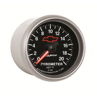 Thumbnail for AutoMeter Gauge Pyrometer (Egt) 2-1/16in. 2000 Deg. F Stepper Motor Chevy Red Bowtie Black