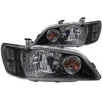 Thumbnail for ANZO 2002-2003 Mitsubishi Lancer Crystal Headlights Black