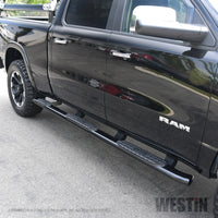 Thumbnail for Westin 19-22 RAM 1500 CC 5ft7in. Bed (Excl. Classic) PRO TRAXX 5 W2W Oval Nerf Step Bars - Black