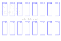 Thumbnail for King Ford (USA) Eng 445 T/D (Size +0.10) Connecting Rod Bearing - Set of 8 Pairs