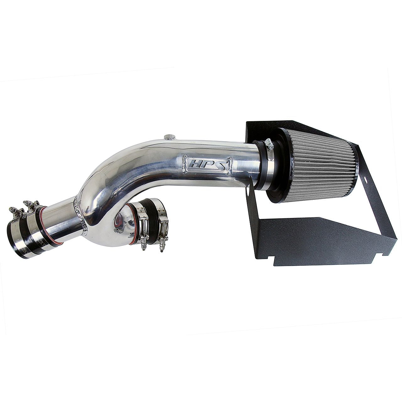 HPS Polish Cold Air Intake Kit with Heat Shield for 15-16 Ford F150 3.5L Ecoboost Turbo