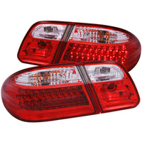 Thumbnail for ANZO 1996-2002 Mercedes Benz E Class W210 LED Taillights Red/Clear